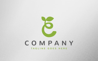 Eco Letter E Logo Template Design