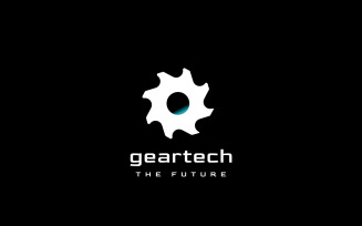 Gear Tech Circle Modern Logo