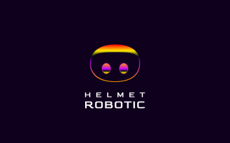Gradient Robot Tech Industrial Logo