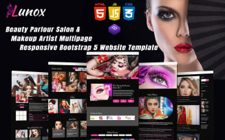 Lunox - Beauty Parlour Salon & Makeup Artist Multipage Responsive Bootstrap 5 Website Template