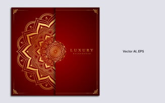 Luxury Mandala Abstract Background Vector Template