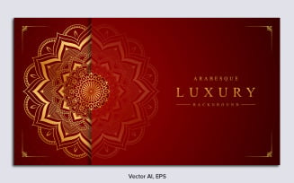 Luxury Mandala Background with Golden Arabesque Pattern Vector