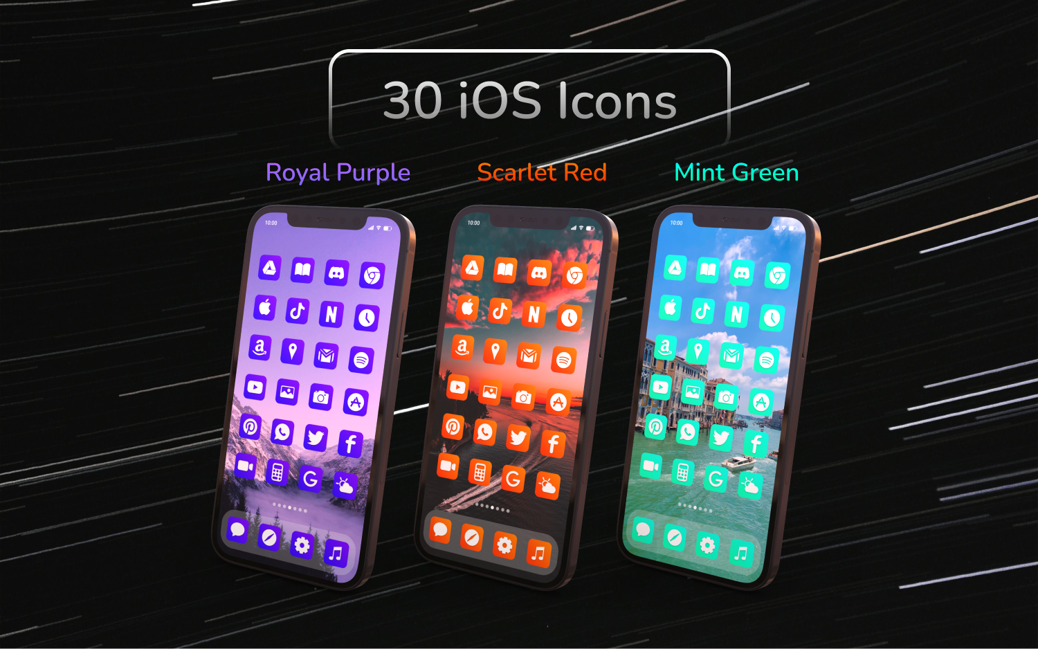 Clean Gradient iOS Icon Set