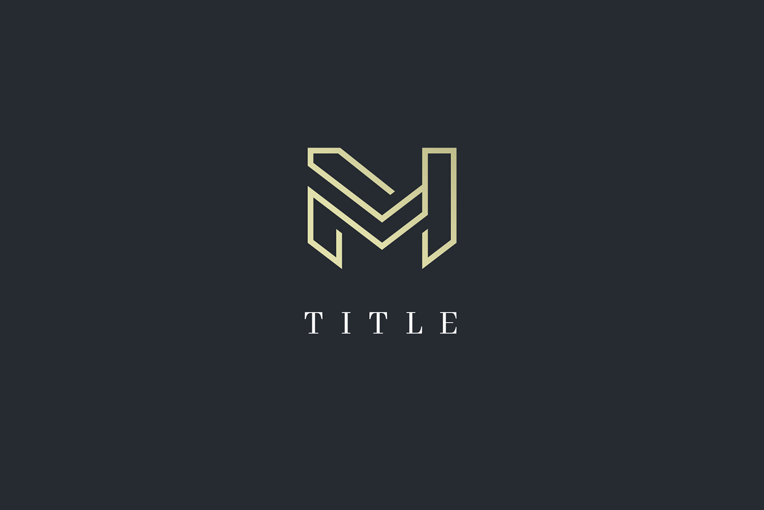 Elegance Lite Sense M Line Golden Monogram Logo