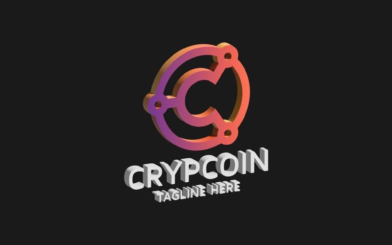 Crypto Coin Letter C Logo Logo Template