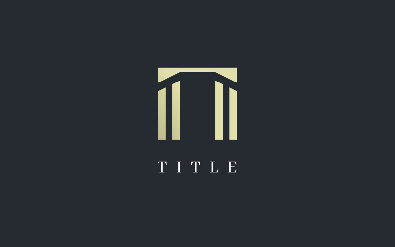 Elegance Lite Sense Door Gate Business Investment Golden Logo Logo Template