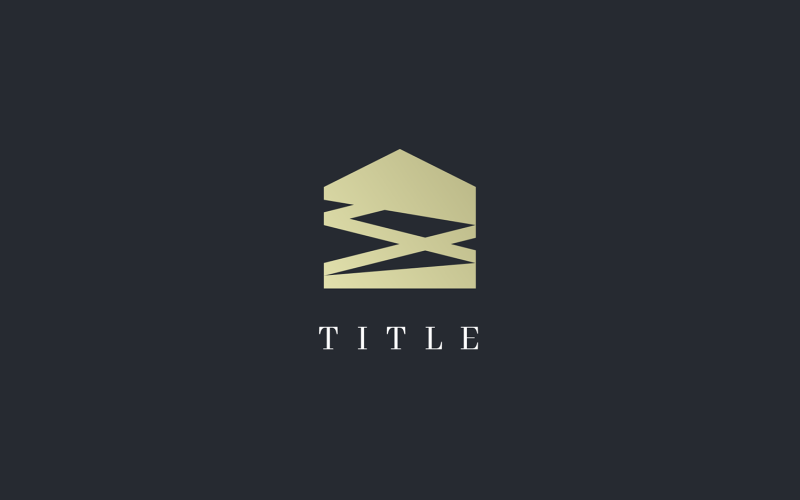 Elegance Lite Sense Interior Line House Home Logo Logo Template