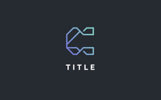 Geometrical Lite Sense C Line Shade Monogram Logo