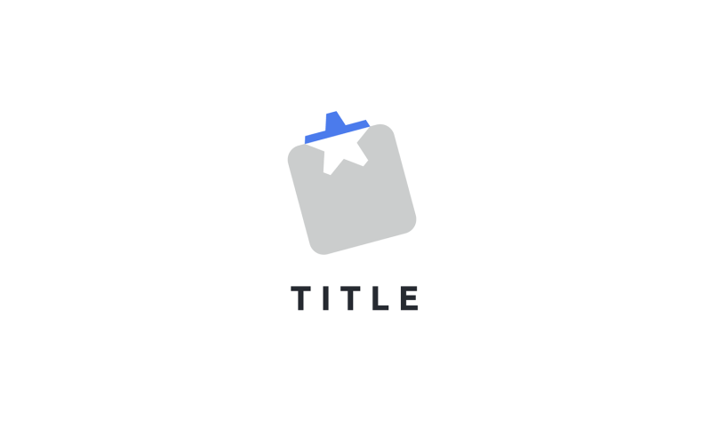 Geometrical Lite Sense Task List Todo Favorite Logo Logo Template