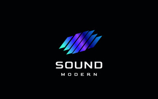 Dynamic Sound Gradient Soul Logo