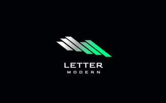 Dynamic Tech Letter M Gradient Logo