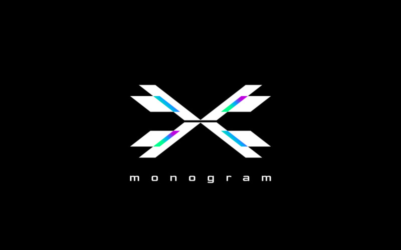 Dynamic Tech Monogram Letter TX Logo Logo Template