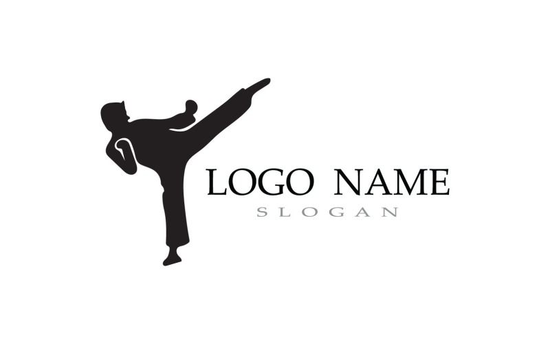 Karate And Taekwondo Logo Fight V7 Logo Template