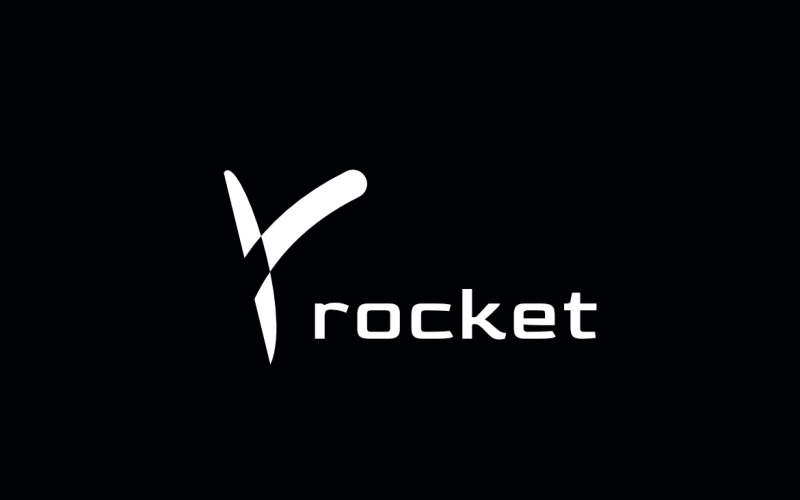 Dynamic Rocket Space Flight Logo Logo Template