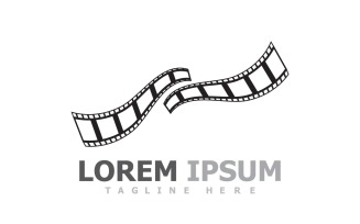 Movie Filmstrip Logo Template V3