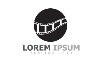 Movie Filmstrip Logo Template V6
