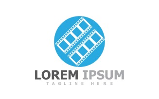 Movie Filmstrip Logo Template V9