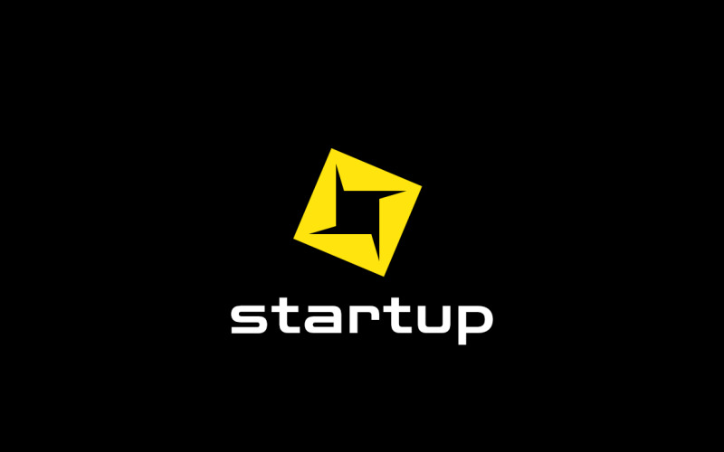 Dynamic Square Tech Startup Logo Logo Template