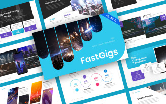 FastGigs Music Event Keynote Template