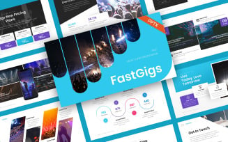 FastGigs Music Event PowerPoint Template