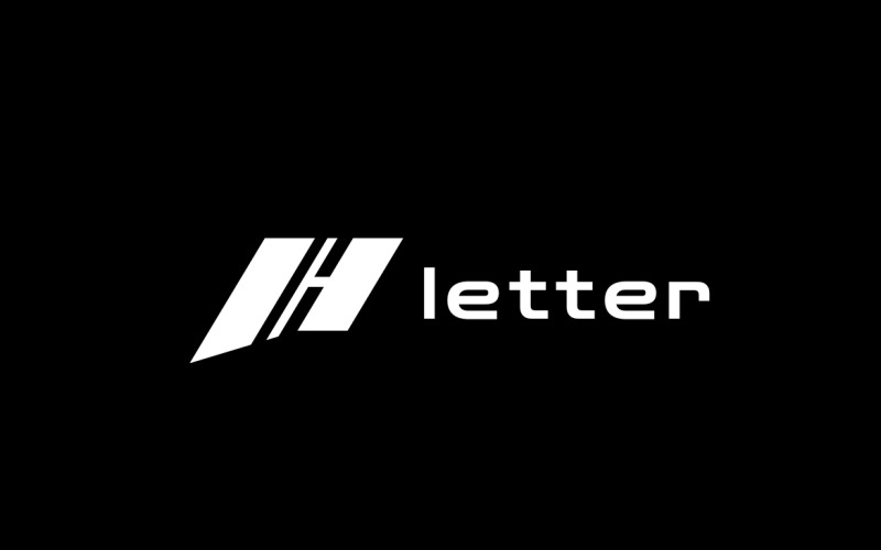 Letter H Dynamic Tech Logo Logo Template