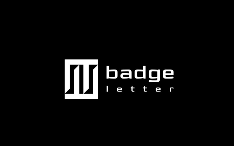 Letter N Negative Space Logo Logo Template