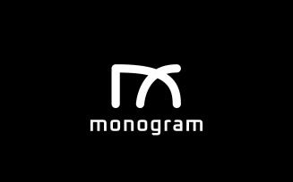 Monogram Flat Letter NX Logo