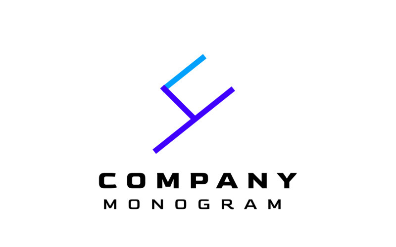 Monogram Letter YC Modern Logo Logo Template