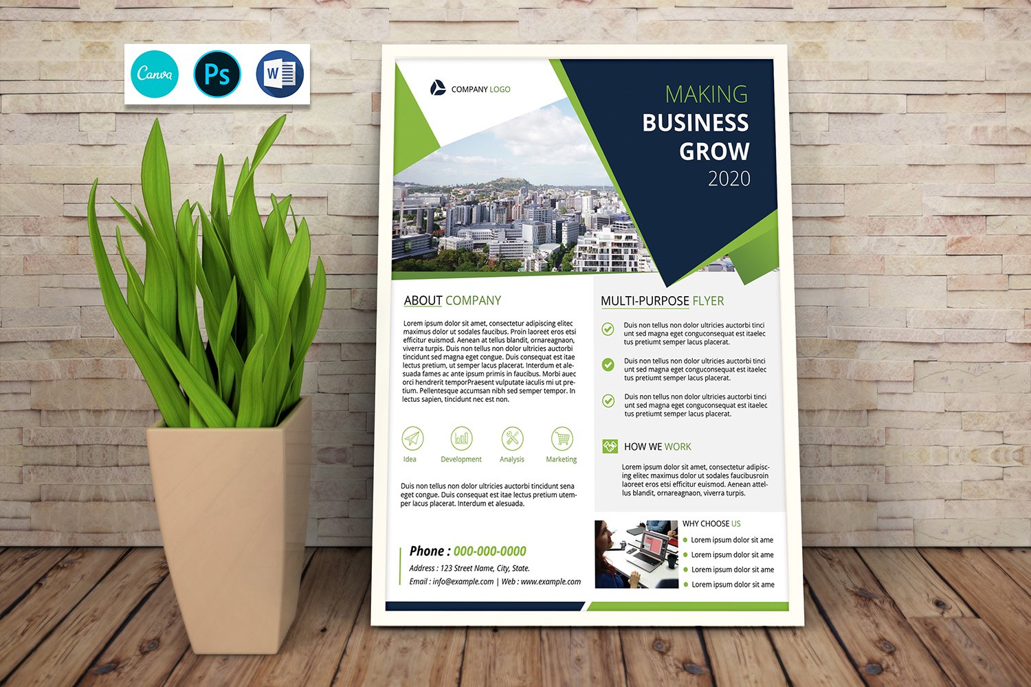 Template #245422 Flyer Corporate Webdesign Template - Logo template Preview