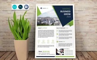 Business Grow Corporate Flyer . Business Flyer Template