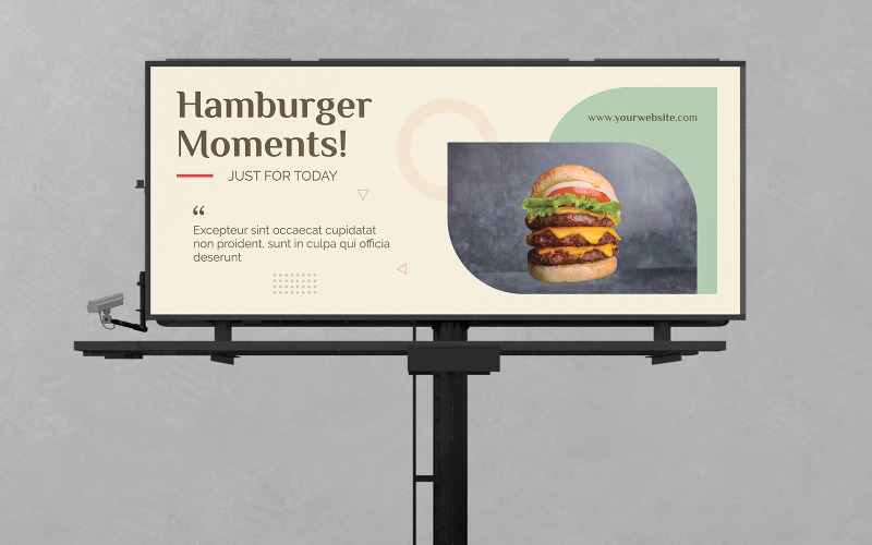 Food Billboard PSD Templates Corporate Identity