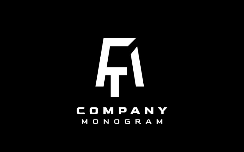 Monogram Letter TFA Modern Logo Logo Template