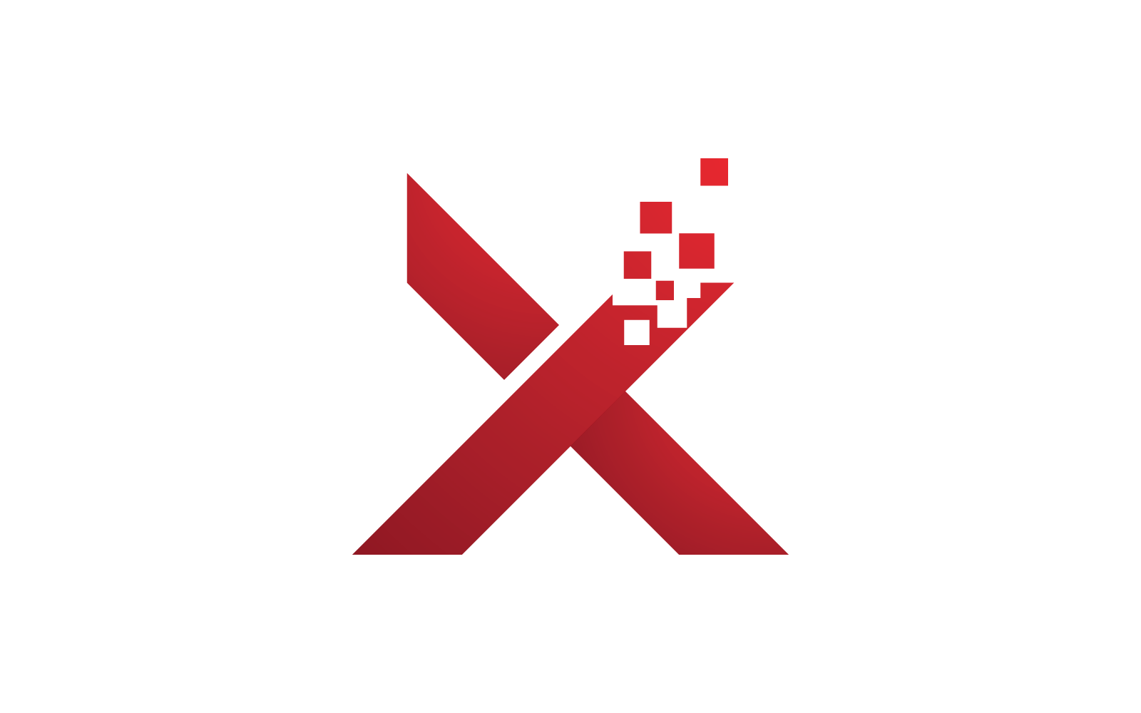 Piksel X List Logo Wektor Szablon Projektu