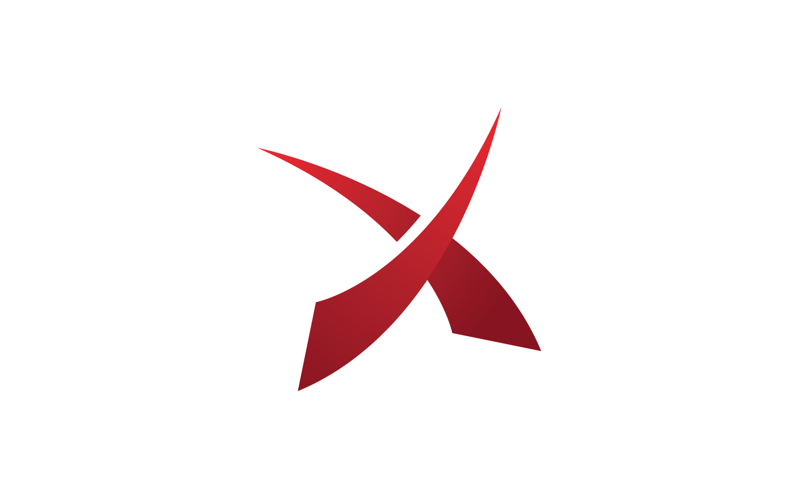 X brief Logo Vector platte ontwerpsjabloon