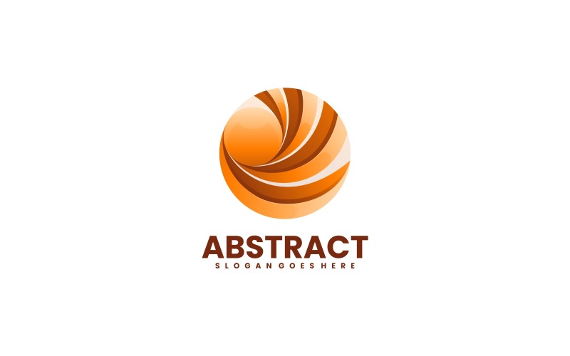 Abstract Twirl Gradient Logo Logo Template