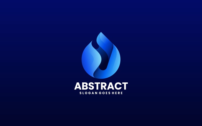 Abstract Water Gradient Logo Logo Template