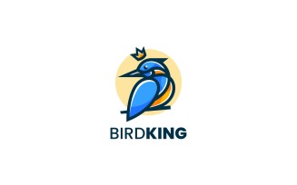 Bird King Simple Mascot Logo
