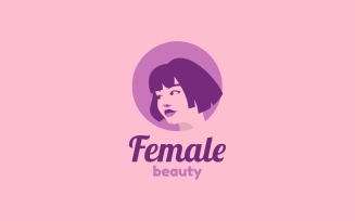 Female Simple Mascot Logo