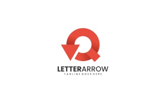 Letter Arrow Simple Logo Style