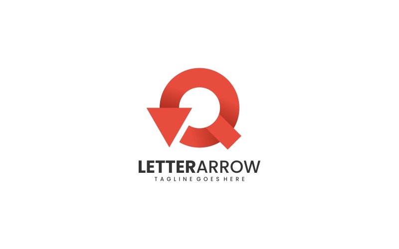 Letter Arrow Simple Logo Style Logo Template