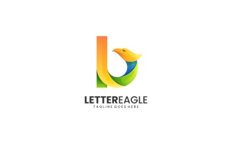 Letter Eagle Gradient Colorful Logo