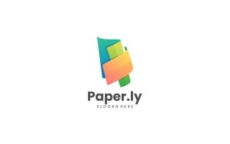 Paper Gradient Colorful Logo Style