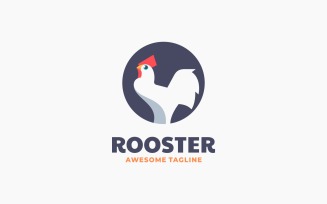Rooster Simple Logo Design