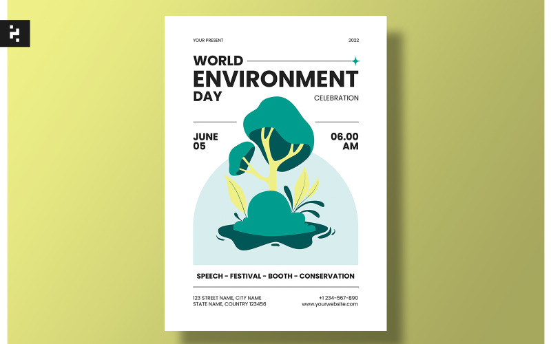 World Environment Day Celebration Flyer Template Corporate Identity