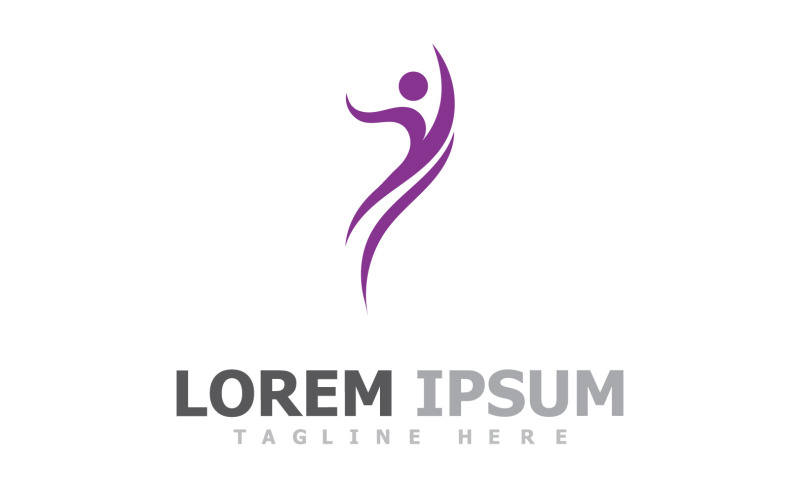 Health Life People Success Logo Template V12