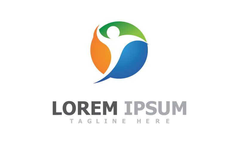 Health Life People Success Logo Template V19