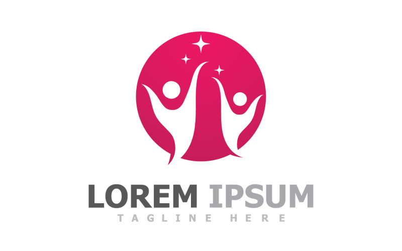 Health Life People Success Logo Template V9