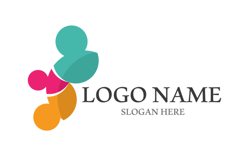 People Group Community People Logo V12 Logo Template
