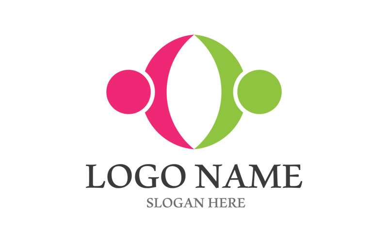 People Group Community People Logo V7 Logo Template
