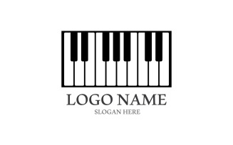 Piano Logo And Symbol Vector Template V11